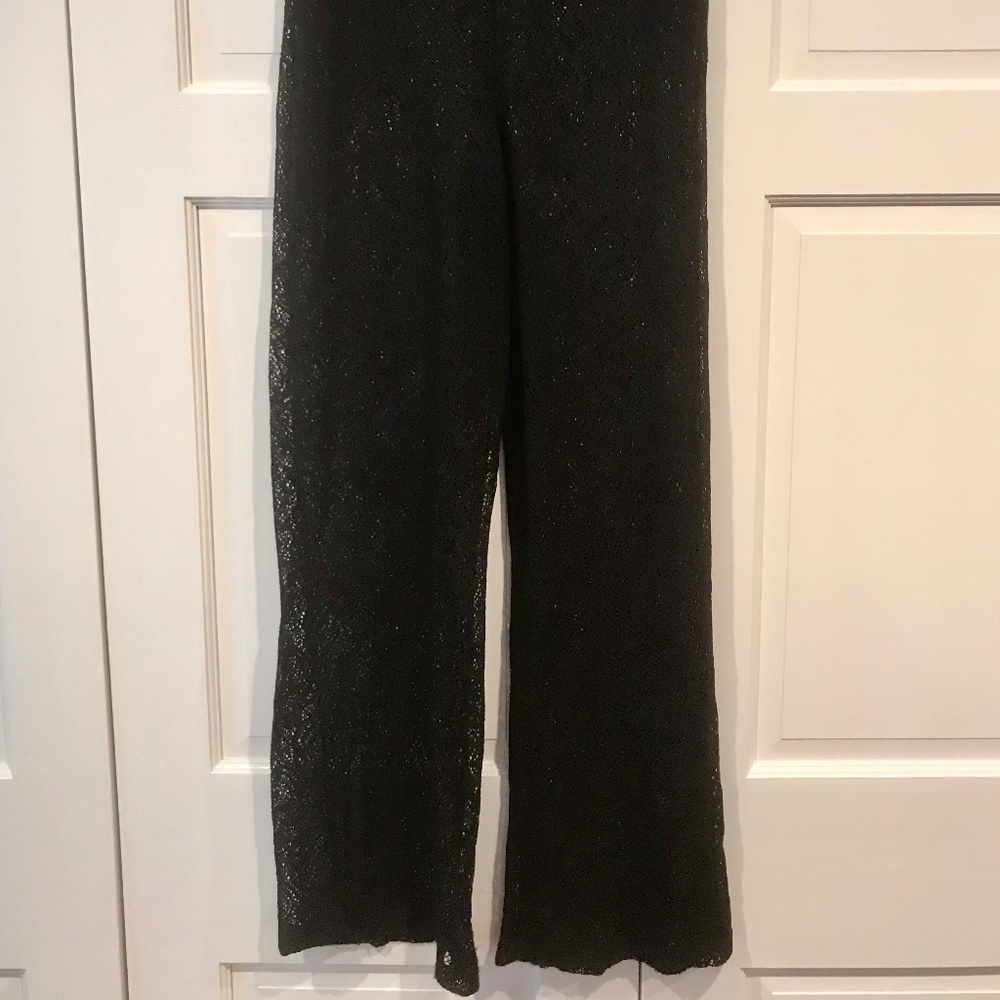 Wide leg lace swim suit cover up pant